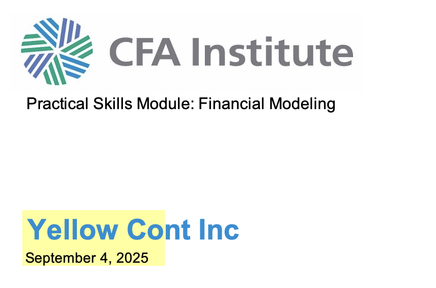 Financial Statement Analysis for CFA